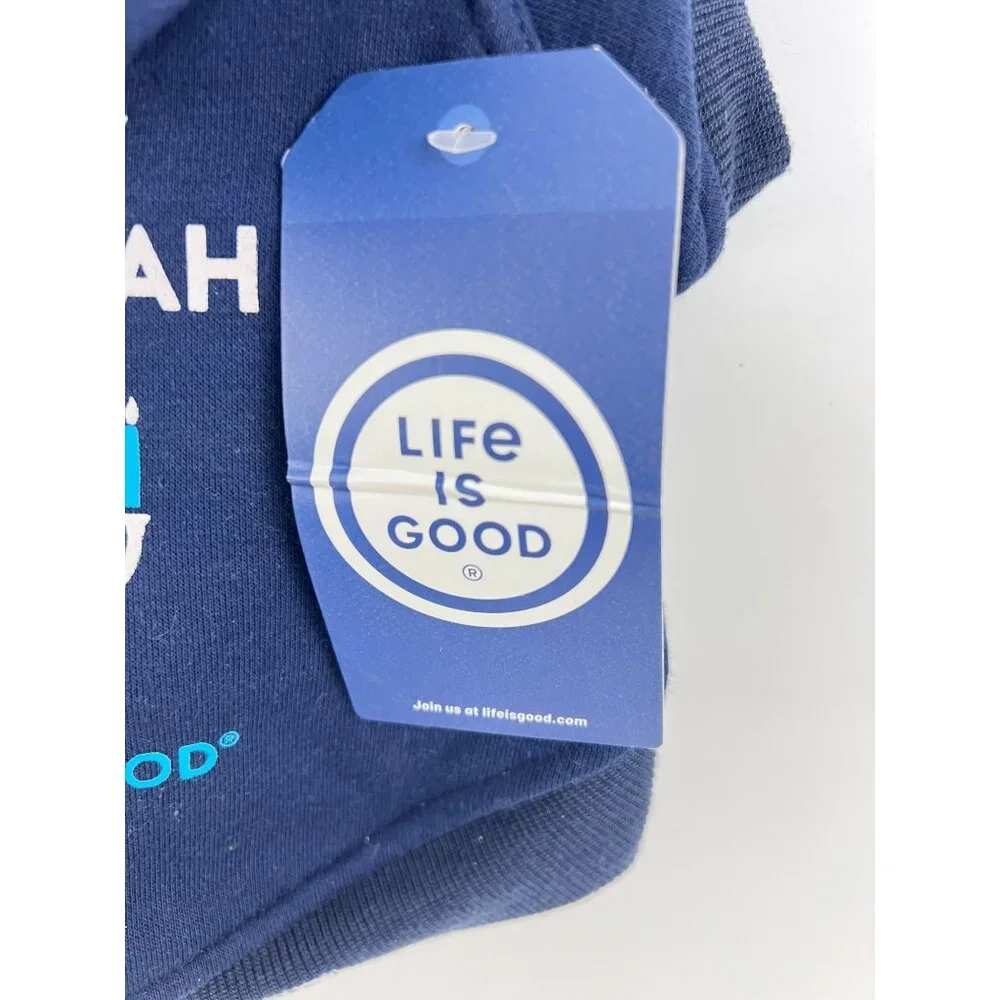 Life Is Good‎ Dog Hoodie Happy Hanukkah Size XS Blue Clothes